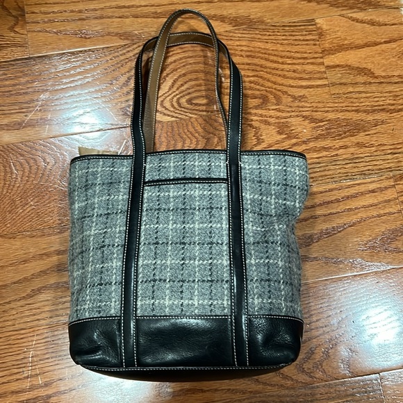 Coach Hampton Wool & Leather Tote - Picture 2 of 9